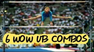 Gymnastics - 6 Wow Combos on Uneven Bars (requested video)