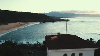 Waimea Bay North Shore Winter Waves Drone Flight