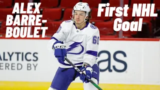 Alex Barre-Boulet #60 (Tampa Bay Lightning) first NHL goal Apr 24, 2021