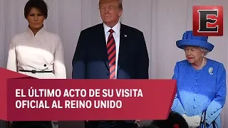 Reina Isabel II recibe a Trump en el castillo de Windsor