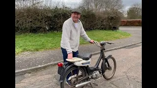 Honda PC50 Moped. Old man test rides 1972 Honda moped !