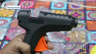 Best GLUE GUN Unboxing || Professional 40 watt Hot Glue Gun and Stick Review || Hot Glue Gun