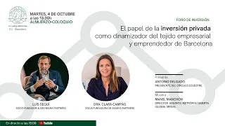 El papel de la inversión privada: Luis Seguí y Clara Campás