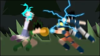 Gon and Killua vs Naruto and Sasuke   StickNodes Pro