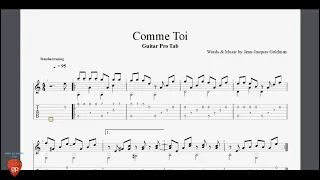 Comme Toi by Jean Jacques Goldman - Guitar Pro Tab
