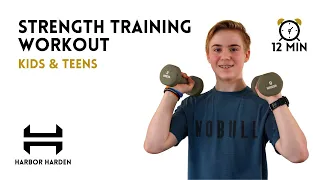 12 Min Dumbbell Workout for Kids and Teens | Youth Strength Training Workout | EMOM Style 4K
