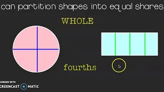 Partition Shapes into Equal Shares - Second Grade