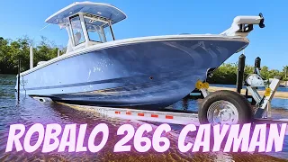 Robalo 266 Cayman - First WALK THROUGH from a Fisherman's Perspective - Best Bay Boat for me?