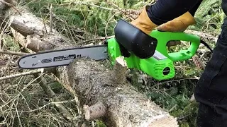 Testing A $40 Harbor Freight 14" Electric Chainsaw a Buzz Kill or Workhorse?