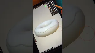 3D Sculpting donut tutorial using Nomad Sculpt on IPad Pro