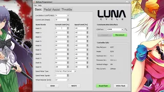 Programing Bafang motor - setting up power values and much more