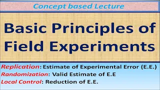 Basic Principles of Field Experiments