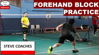 Forehand Block Practice - Badminton Training with Steve 20230924