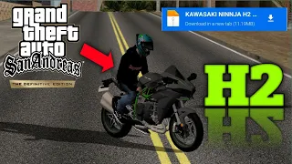 HOW TO INSTALL KAWASAKI NINJA H2R BIKE MOD GTA SAN ANDREAS ANDROID #gtasaandroid #viral #popular #h2