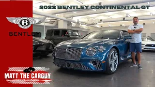 2022 Bentley Continental GT V-8 Convertible is more than just luxury. Walk around, review, POV drive