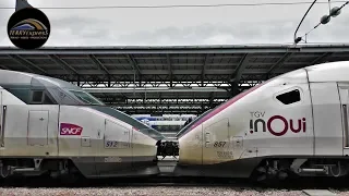 TGV Duplex Océane (857) en gare de Paris-Est - (Surprise inattendue !)