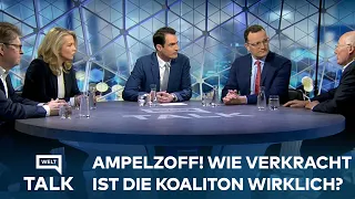 WIE VERKRACHT IST DIE AMPEL? Spahn, Stegner, Teuteberg und Aust im Streitgespräch I WELT Talk