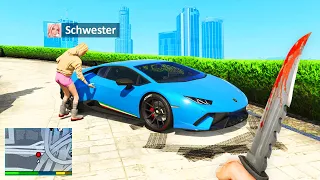 Meine SCHWESTER klaut mein AUTO in GTA 5 RP!