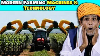 Villagers React To Modern Farming Machines & Technology that will Amaze You ! Tribal People React