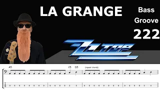 LA GRANGE (ZZ Top) How to Play Bass Groove Cover with Score & Tab Lesson