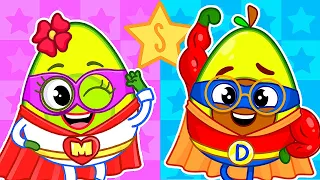 Super Avocado Family 🤩 Superhero Team 🦸✨ II Kids Songs by VocaVoca Friends 🥑