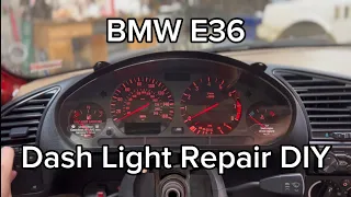 BMW E36 Dashboard Light Repair  HOW-TO (Upgrade)