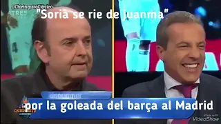 Soria se rie en la cara de juanma y le reclama por no dar la cara