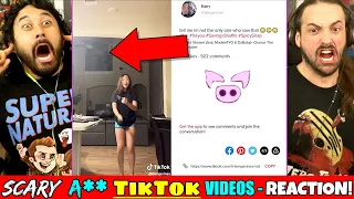 SCARY TIKTOK VIDEOS THAT CAN'T BE EXPLAINED - REACTION! (Ghosts | Slapped Ham)