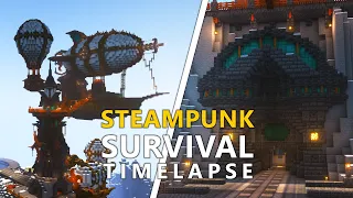 Minecraft Timelapse: Steampunk Survival Base
