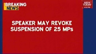 Lok Sabha Speaker May Revoke The Suspension Of 25 MPs