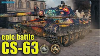 Агрессивная игра на польском СТ-10 ✅ World of Tanks CS-63 Руинберг 1.10.0