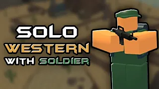 Solo Western with Soldier - Roblox Tower Battles