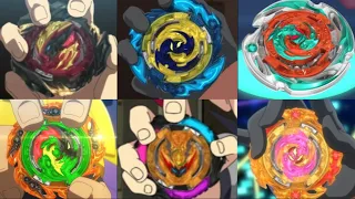 All Creations And Upgrades Of Beyblades In Beyblade Burst QuadStrike