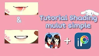 Tutorial Shad mulut simple 💋 | • sakura school simulator• |with sella🌱