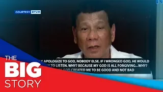 Pres. Duterte apologizes to 'all-forgiving God'