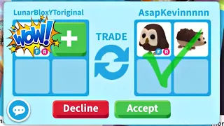 😱🥳YAY! I GOT A OWL AND A NO POTION HEDGEHOG FOR MY VALUABLE PET! ADOPT ME TRADING #adoptmetrades