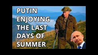 EXCLUSIVE FOOTAGE:  Putin Goes Hiking And Wildlife Gazing With Shoigu on Siberian Summer Holiday