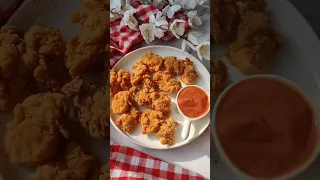 Crispy Chicken Popcorn the KFC style homemade 🍿🍗❤️😍 #satisfying #youtubeshorts #shorts #friedchicken