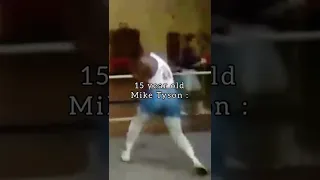 15 years old Mike Tyson shadowboxing 😳 #miketyson #boxing