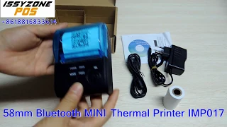 58mm Bluetooth Thermal Printer Portable printer how to connect with Androind/IOS IMP017