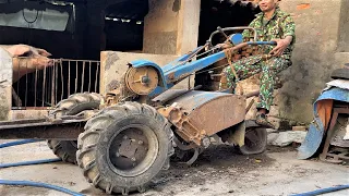 Completely Restore A Heavily Damaged Antique Tractor // Wishing The Farmer A Good Harvest