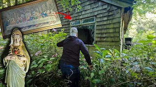 We Found Religious Relics Inside Creepy ABANDONED Houses in The Woods!