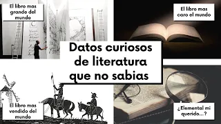 12 DATOS CURIOSOS QUE NO SABIAS DE LA LITERATURA ANTES DE VER ESTE VIDEO