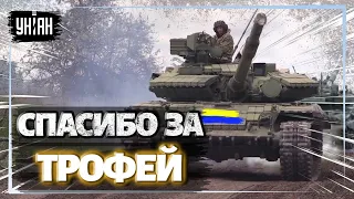 Украинский Т-80 буксирует российский Т-90А