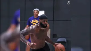 lebron practice with Westbrook & Lakers