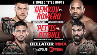 BELLATOR 297 LIVE NEMKOV VS ROMERO FULL FIGHT NIGHT COMPANION & PLAY BY PLAY