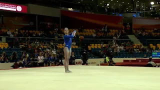 Grace McCallum (USA) Floor Team Prelims 2018 Doha World Championships