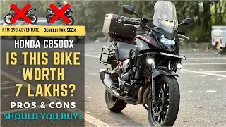 Honda CB500X Long Term (10000 kms) Ownership Review | Is it Better than KTM Adventure 390 ?