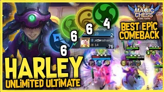 ⭐⭐⭐ HYPPER HARLEY UNLIMITED ULTIMATE COMBO ! TRIPLE SIX COMBO 666 WITH 4 ELEMENTALIST ! MAGIC CHESS