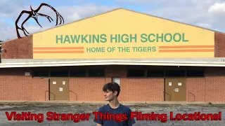 Visiting Stranger things location’s! (They were FILMING WHEN I WAS THERE FOR SZN 5!!!!)￼